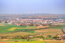 City behind the A61 in Alzey in the state Rhineland-Palatinate, Germany