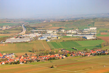 Industrial area EAST with TST GmbH in Alzey in the state Rhineland-Palatinate, Germany