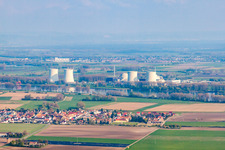 Nuclear power plant (out of operation) in the district Wattenheim in Biblis in the state Hesse, Germany