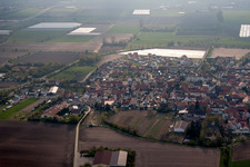 Aerial photograpy of Heuchelheim bei Frankenthal in the state Rhineland-Palatinate, Germany