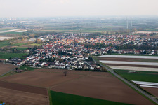 Heuchelheim bei Frankenthal in the state Rhineland-Palatinate, Germany from above