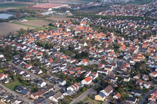Town View of the streets and houses of the residential areas in Schauernheim in the state Rhineland-Palatinate, Germany