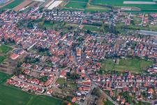 Aerial view of Gäustr in the district Geinsheim in Neustadt an der Weinstraße in the state Rhineland-Palatinate, Germany