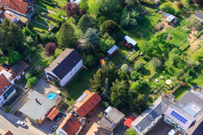 Saarstraße Villa Kunterbunt in Kandel in the state Rhineland-Palatinate, Germany from the drone perspective