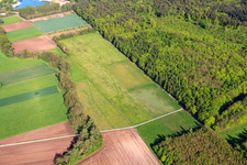 Aerial view of Model airfield of MSC Rülzheim from the west in Rülzheim in the state Rhineland-Palatinate, Germany
