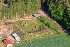 Grounds of the Schnoogejächer archery club Rülzheim in Rülzheim in the state Rhineland-Palatinate, Germany