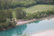 San Paolo in the state Friuli Venezia Giulia, Italy seen from above