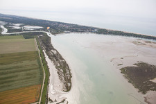 Aerial photograpy of Tragole in the state Veneto, Italy