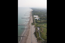 Aerial photograpy of Duna Verde in the state Veneto, Italy