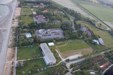 Dilapidated building of ex Colonia La Nostra Famiglia in Duna Verde in Venetien, Italy