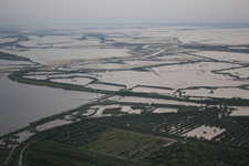 Jesolo in the state Metropolitanstadt Venedig, Italy seen from a drone