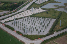 Bird's eye view of Lido di Jesolo in the state Metropolitanstadt Venedig, Italy