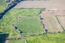 Oblique view of Chislet in the state England, Great Britain