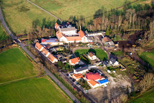 Aerial photograpy of Fuchsmühle in Offenbach an der Queich in the state Rhineland-Palatinate, Germany