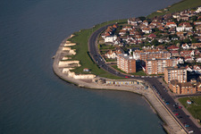 Oblique view of Birchington-on-Sea in the state England, Great Britain