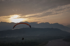Aerial photograpy of Cavasso Nuovo in the state Pordenone, Italy
