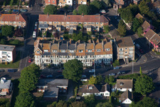 Birchington-on-Sea in the state England, Great Britain seen from above