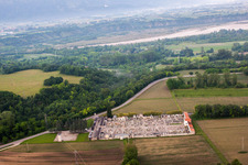 Cavasso Nuovo in the state Pordenone, Italy seen from above