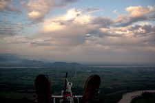 Aerial photograpy of Boscarini in the state Friuli Venezia Giulia, Italy