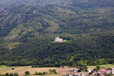 Oblique view of Toppo in the state Friuli Venezia Giulia, Italy