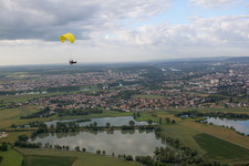Aerial photograpy of Manom in the state Moselle, France