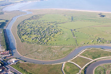 Oblique view of Great Stonar in the state England, Great Britain