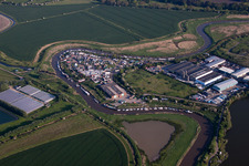 Great Stonar in the state England, Great Britain from above