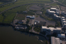 Great Stonar in the state England, Great Britain from a drone