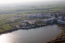 Drone image of Great Stonar in the state England, Great Britain