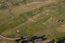 Aerial photograpy of Sandwich in the state England, Great Britain