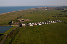 Aerial photograpy of Worth in the state England, Great Britain
