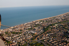 Aerial photograpy of Deal in the state England, Great Britain