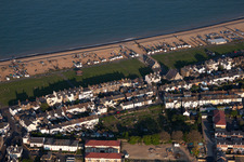 Aerial view of Deal in the state England, Great Britain