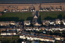 Oblique view of Deal in the state England, Great Britain