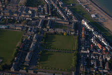 Aerial photograpy of Walmer in the state England, Great Britain