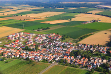 Saastraße from the south in Kandel in the state Rhineland-Palatinate, Germany