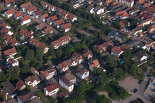 Aerial photograpy of Bismarckstr in Kandel in the state Rhineland-Palatinate, Germany