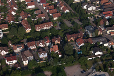 Aerial photograpy of Bismarckstr in Kandel in the state Rhineland-Palatinate, Germany