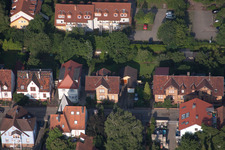 Bismarckstr in Kandel in the state Rhineland-Palatinate, Germany from above