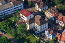 Oblique view of Bismarckstr in Kandel in the state Rhineland-Palatinate, Germany