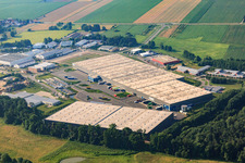 Drone image of Horst Industrial Estate, Zufall Logistics Center in the district Minderslachen in Kandel in the state Rhineland-Palatinate, Germany