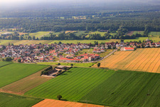 On the high trail in Kandel in the state Rhineland-Palatinate, Germany seen from above