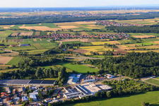 Industrial street in the Horst industrial area in the district Minderslachen in Kandel in the state Rhineland-Palatinate, Germany