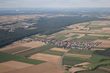 District Hayna in Herxheim bei Landau in the state Rhineland-Palatinate, Germany from above