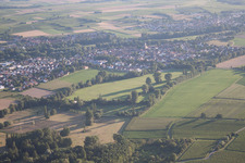 District Billigheim in Billigheim-Ingenheim in the state Rhineland-Palatinate, Germany seen from above