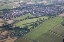 District Billigheim in Billigheim-Ingenheim in the state Rhineland-Palatinate, Germany from the plane
