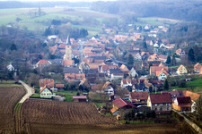 Village view in Drachenbronn-Birlenbach in the state Bas-Rhin, France