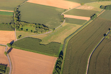 Model airfield of the MFC Bad Bergzabern in Oberotterbach in the state Rhineland-Palatinate, Germany out of the air