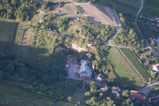 District Gleishorbach in Gleiszellen-Gleishorbach in the state Rhineland-Palatinate, Germany from the plane