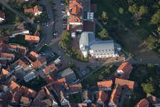 Southern Palatinate Terraces in the district Gleiszellen in Gleiszellen-Gleishorbach in the state Rhineland-Palatinate, Germany out of the air
